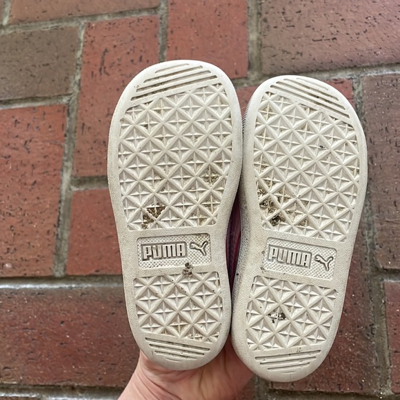 Puma Kids Pink Sparkly Sneakers - Picture 5 of 6